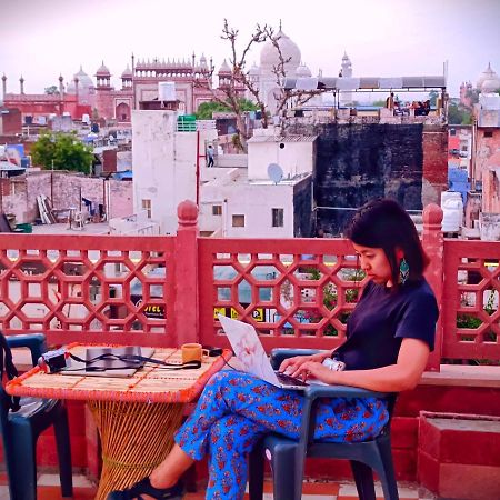Hotel India Inn Walking Distance From Taj Mahal-- Rooftop Taj Mahal View Agra  Luaran gambar