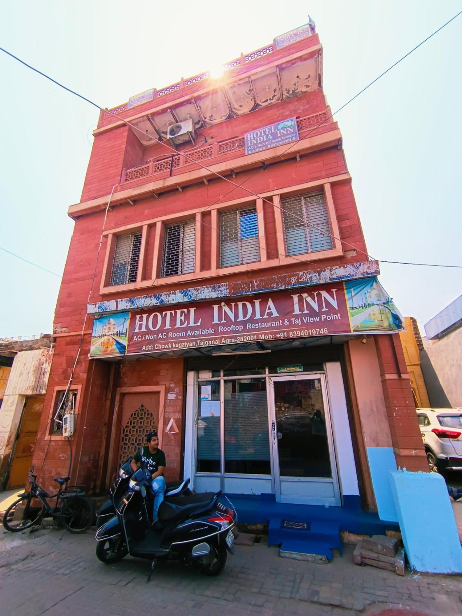 Hotel India Inn Walking Distance From Taj Mahal-- Rooftop Taj Mahal View Agra  Luaran gambar