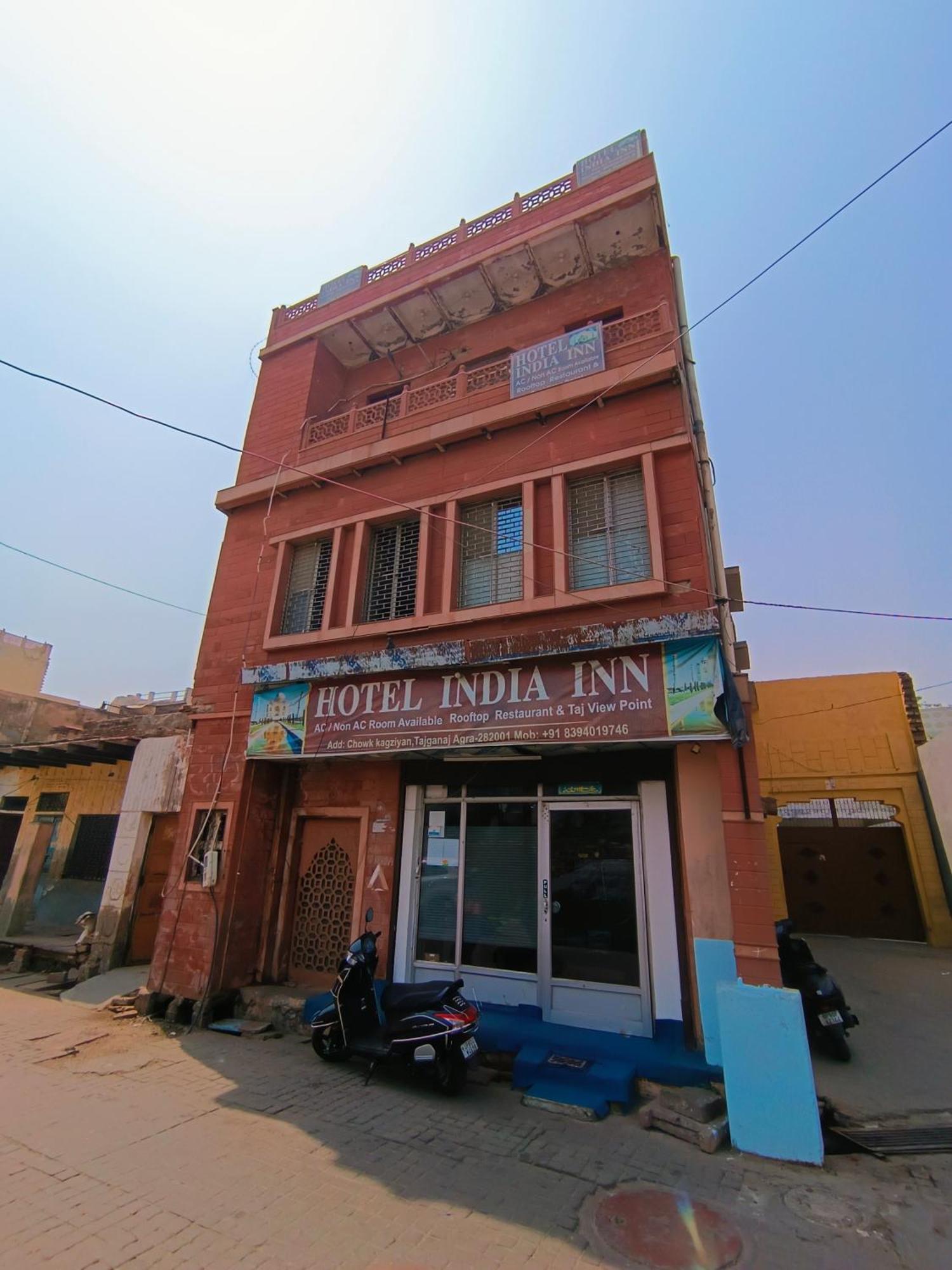 Hotel India Inn Walking Distance From Taj Mahal-- Rooftop Taj Mahal View Agra  Luaran gambar